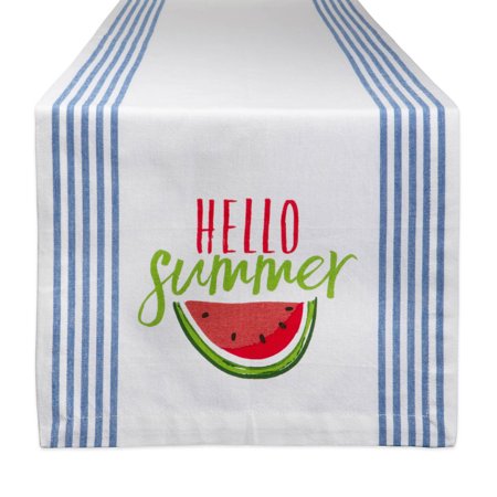 Design Imports CAMZ11178 14 x 72 in. Hello Summer Print Table Runner