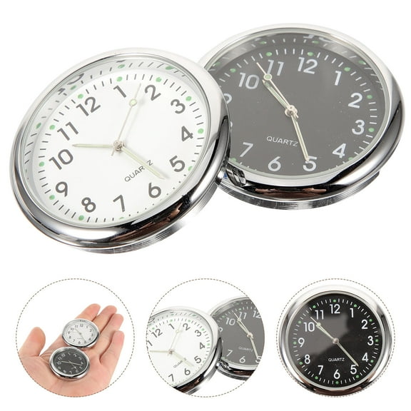 ULTNICE 2Pack Stick On Clock for Car Dashboard Time Display in Driving