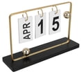 thumbnail image 1 of COMPUKAS 1 Set Standing Perpetual Calendar Daily Flip Function Minimalist Style For Office Use, 1 of 8