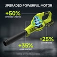thumbnail image 4 of Pulituo 20V Cordless Leaf Blower, 2×4.0Ah Batteries & Charger, 150MPH, 3 Speeds, Long Runtime, Lightweight Yard Blower for Large Yards, 4 of 8
