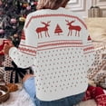 thumbnail image 5 of Aboser Christmas Sweater for Women Christmas Tree Graphic Knit Sweater Long Sleeve Crewneck Knitted Tops Casual Xmas Holiday Pullover Sweater, Christmas Gifts, 5 of 8