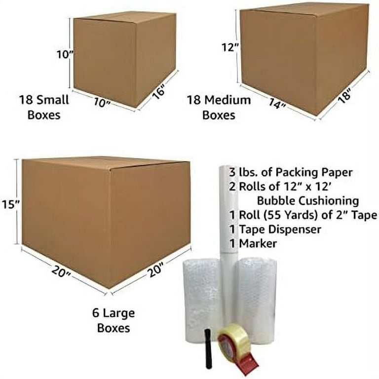 3-4 Bedroom Moving Package - 75 Boxes