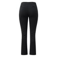 thumbnail image 6 of Yubnlvae Womens Casual Pants Women Stretchy Work Business Casual Straight Leg Trousers High Waist Pants Pants for Women Black Baggy Cargo, 6 of 9