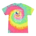 thumbnail image 1 of Wild Bobby, American Skull Victory or Death, Pop Culture, Tie-Dye Tees, Minty Rainbow, X-Large, 1 of 3