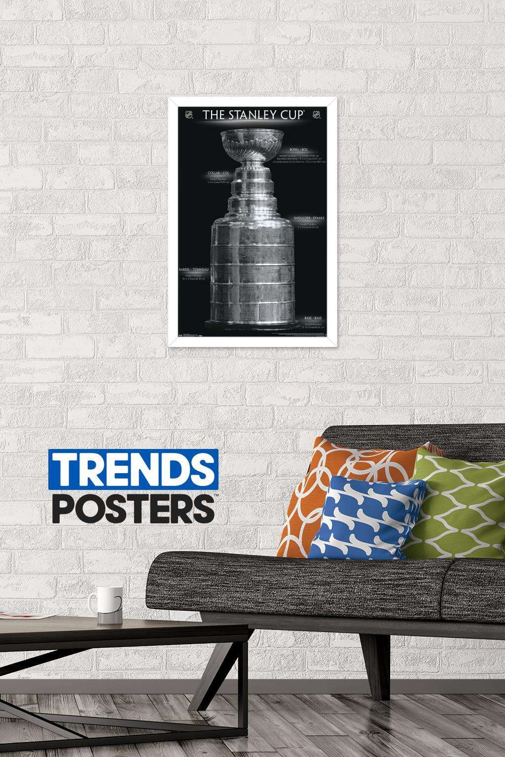 NHL League - Stanley Cup 16 Wall Poster, 14.725" x 22.375", Framed