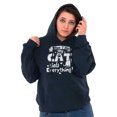 thumbnail image 3 of When I Die the Cat Gets Everything Hoodie Sweatshirt Women Brisco Brands M, 3 of 6