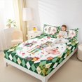 thumbnail image 4 of Feelyou Green Christmas Nutcracker Twin Sheet Sets, Ballet Princess Twin Fitted Sheet, Western Festival Flat Sheet, Luxury Bedroom Decor,3-Piece, 4 of 7