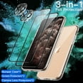 thumbnail image 5 of JETech 3 in 1 Case for iPhone 11 Pro Max 6.5-Inch, with 2-Pack Screen Protector Camera Lens Protector, Non-Yellowing Shockproof Bumper Phone Cover, Full Coverage Tempered Glass Film (Clear), 5 of 7