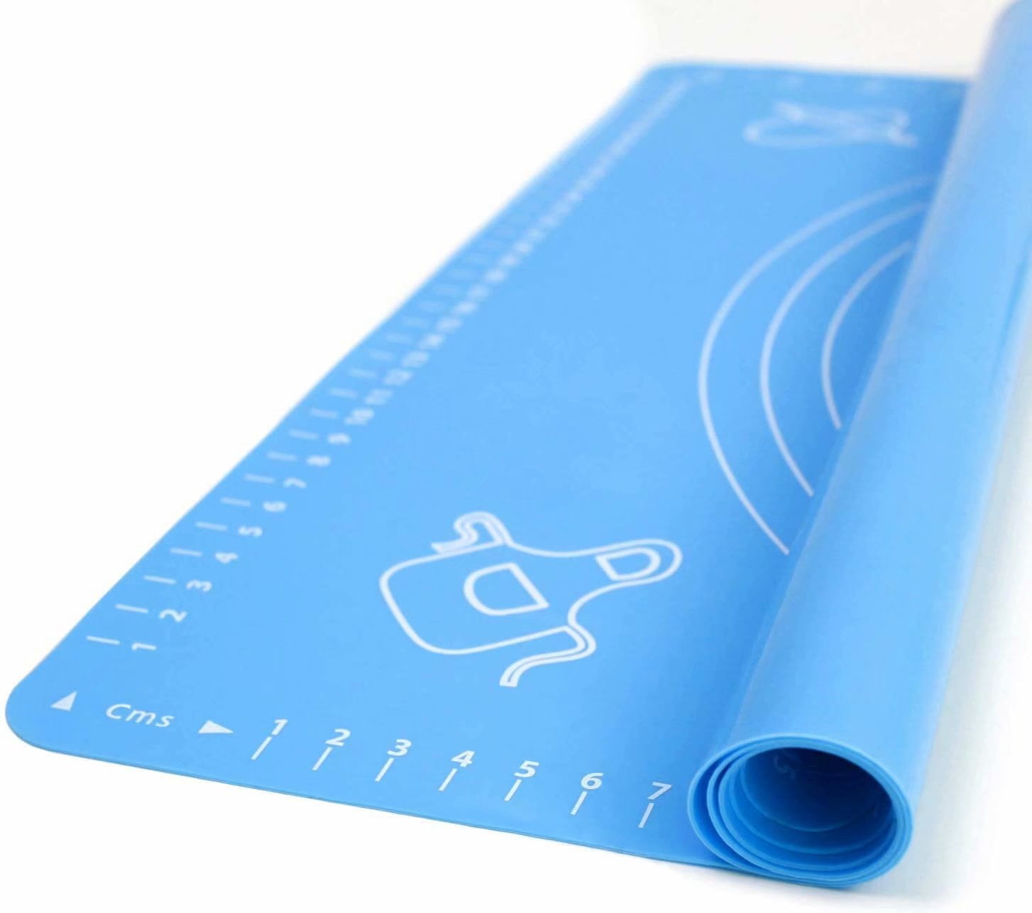 Cooking Enthusiasts Liner Heat Resistance Reusable Non-Stick BPA free Silicone Baking Mat with Measurements for Pastry Table Placemat Pad Pastry Board