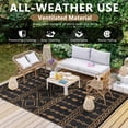 thumbnail image 4 of Danolapsi Waterproof Outdoor Rug,8x10ft Plastic Straw Rug for RV Camping,Large Floor Mat and Rug for Outdoors,Outside Carpet,Outside Outdoor Area Rug for Rv,Deck,Camper,Picnic, 4 of 5