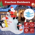 thumbnail image 2 of Topcobe 6 Feet Christmas Inflatable with Blow up Penguins and Santa Decoration, Decorations for Christmas Party, 2 of 8