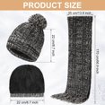 thumbnail image 2 of Gorro cálido para invierno, bufanda, guantes y calcetines, conjunto 3 en 1 para adultos, 2 of 7