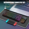 thumbnail image 2 of Combo de teclado y ratón inalámbricos RedThunder K84 Black, 2 of 6