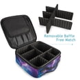 thumbnail image 4 of FORMRS Travel Makeup Bag Large Capacity Train Case Cosmetic Organizer with Adjustable Dividers, Galaxy Pattern, 4 of 8
