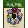 thumbnail image 6 of Play Platoon Pro Cornhole Bags Set of 8 - Professional Dual Sided Slick and Sticky Side Competition Corn Hole Bags - Tournament Series 4 Vintage Blue & 4 Red (Honest Abe), 6 of 9