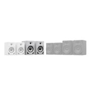 Pioneer DJ DM-50D-BT-W 5 White Bluetooth Desktop Monitor System with Monitor Stands Package