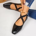 thumbnail image 4 of Xucatan Women's Cutout Mary Jane Flats, Button Strap Slip On Loafers, Soft Breathable Comfortable Shoes for Spring Summer Daily Gift, 4 of 9