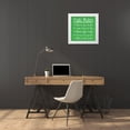 thumbnail image 3 of Gibbons, Lauren 26x26 White Modern Wood Framed Museum Art Print Titled - Kids Rules, 3 of 4