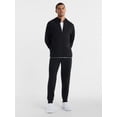 thumbnail image 3 of Athletic Works Men's Fusion Knit Full-Zip Jacket, Sizes XS-3XLT, Rich Black, 3 of 6