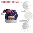 thumbnail image 6 of Cauagu Happy Mardi Gras for Adult Christmas Hat,1-Pack Xmas Holiday Hat Santa Hat for Women & Men Festive Headwear Accessories Fit for Christmas/New Year/Party, 6 of 6