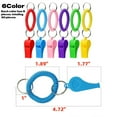thumbnail image 3 of Whistle Bracelet Set, Whistles with Stretchable Coil Wrist Keychain Ring for Coaches, Referees, and More, 30 Pcs, 3 of 6