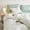 Aqua White-Twin/Twin XL, variant on Aqua White Twin/Twin XL Vertical Ticking Stripe Duvet Cover Bedding Set