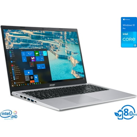 Acer Aspire 5 Laptop, 15.6" IPS FHD Display, Intel Core i3-1115G4 Upto 4.1GHz, 4GB RAM, 512GB NVMe SSD, HDMI, Wi-Fi, Bluetooth, Windows 10 Pro S
