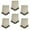 Brown, variant on Muka 6 Pcs Blank Garden Flags with Ruffle, Burlap Lawn Yard Banners, 12" X 18"-Brown