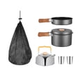 thumbnail image 3 of Juego de utensilios de cocina Cola para acampar olla y hervidor de agua 5x gris, 3 of 8