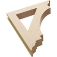 thumbnail image 6 of Ekena Millwork 3 1/2"W x 24"D x 28"H Imperial Traditional Rough Cedar Woodgrain TimberThane Bracket, Primed Tan, 6 of 6