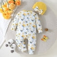thumbnail image 3 of LAPAKIDS Baby Girl Romper Outfits Floral Print Jumpsuit 2PCS, 3-6 Months, 3 of 6