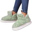 thumbnail image 3 of WOYY Womens Bootie Slippers Winter Warm Non Slipper High Top Indoor Outdoor Shoes, 3 of 8