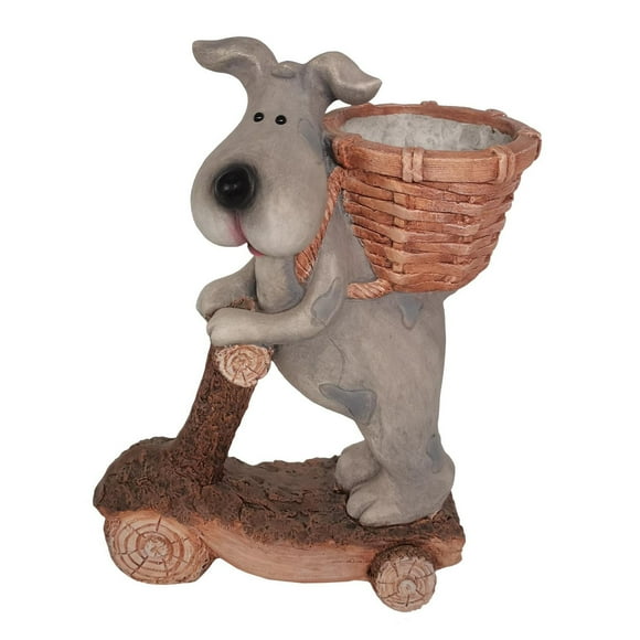 Angelo Décor statue jardinière chien scooter