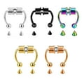 thumbnail image 4 of maskred 1/2/3/5 2021 New Fake Nose Ring Alloy Nose Hoop Septum Rings For Rosegold 1 Pc, 4 of 6
