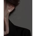 thumbnail image 3 of 925 Sterling Silver Butterfly Studs Earrings for Women Mother of Pearl Butterfly Studs Earrings, 3 of 10