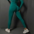 thumbnail image 1 of MKLEKYY Leggings deportivos para mujer, nuevos pantalones de yoga ajustados de punto sin costuras color melocotón para mujer, cintura alta y pantalones para correr y fitness 5038, 1 of 4