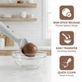 thumbnail image 2 of REGALWOVEN Ice Cream Scoop, Aluminum Alloy Hangable Ice Cream Scooper, Comfortable Ergonomic Handle, Easy Release for Gelato Grey-1Pcs 7.5 in, 2 of 7