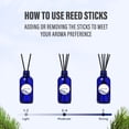 thumbnail image 3 of Reed Diffuser Set 3.7 oz Balsam & Cedar, Home Fragrance Scent Essential Oil Stick Diffuser, 3 of 5