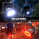 thumbnail image 5 of Juego de luces LED para bicicleta, potente kit de 4/6 modos, resistente al agua IPX4, recargables por USB, delanteras y traseras para hombres, mujeres y niños., 5 of 5