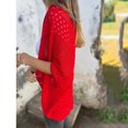 thumbnail image 5 of DAFPZW Lightweight Summer Cardigan for Women Short Sleeve V Neck Crochet Kimonos Open Front Hollow Out Boho Cover Ups, 5 of 9