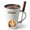 White, variant on Brown Chocolate Fondue Cup – Easy Melt Milk Chocolate for Dipping & Desserts - Single-Serve Melting Chocolate Cup