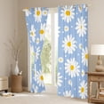 thumbnail image 3 of Castle Fairy Daisy Flower Curtains Pack of 2 (42x84 Each) for Girls,Spring Graden Curtains Blackout,Polka Dots Bedroom Curtains,Super Cozy Room Decor, 3 of 6