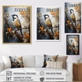 thumbnail image 4 of Designart "Ethereal Neutrals Depict Spiritual Avians" Animals Bird Floater Framed Wall Art Prints, 4 of 5