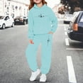 thumbnail image 4 of Kiijoy Big Girls Outfits Tracksuit Paris Print Hoodie Sweatpants Set, Sizes 8-9, 4 of 4