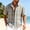 Yellow, variant on COSFO Work Men Button Down Shirt Short Sleeve Casual Plaid Shirts Summer Regular Fit Collared Tops