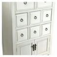thumbnail image 4 of Wooden Chest with 8 Drawers and 2 Door Cabinets, White- Saltoro Sherpi, 4 of 5
