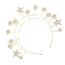 Sunshine Crown Girls Tiara Star Headband Bridal Headband Travel 22x19.5cm Golden