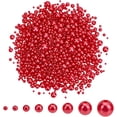 thumbnail image 1 of 2120 Pcs Perles en Résine Imitation Perle Rouge 8 Tailles Perles Rondes Rouges en Satin Perlé Perles Rondes en Vrac pour Collier Bracelet Bricolage Décoration de Fête de Noël Maison, 1 of 6