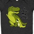 thumbnail image 4 of Inktastic I Love My Dad with Baby and Daddy Tyranasaurus Rex Boys or Girls Baby Bodysuit, 4 of 5