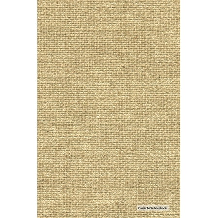 8 Mb Buffer Notebook - Classic Mole Notebook - Burlap Cover: 5.25